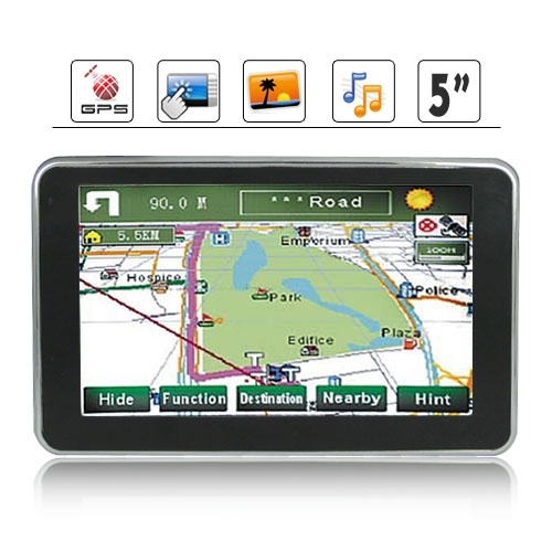 600MHz Frequency MST Processor 5 Inch HD Touchscreen GPS Navigation - Click Image to Close